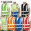 TOPTIE Customized Class 2 High Visibility Zipper Front Safety Vest With 9 Pockets and Reflective Strips, Meets ANSI/ISEA Standards