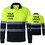 TOPTIE Custom Safety Shirt Reflective High Visibility Long Sleeve Pocket Polo Tee