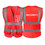 TOPTIE Security 9 Pockets Hi Vis Safety Vest