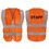 TOPTIE STAFF 9 Pockets Hi Vis Safety Vest