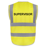 Supervisor Safety Vest, 9 Pockets High Visibility Reflective Vest