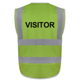Visitor Safety Vest, 9 Pockets High Visibility Safety Vest With Reflective Strips
