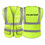 TOPTIE Volunteer Safety Vest, 9 Pockets High Visibility Reflective Vest