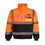 TOPTIE Custom Reflective Silver Printing Men's High Visibility Waterproof Bomber Safety Jacket with Quilted Lining