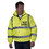 TOPTIE Custom Reflective Silver Printing Men's High Visibility Waterproof Bomber Safety Jacket with Quilted Lining