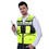TOPTIE Custom Heavy Duty Industrial Safety Vest, Breathable High Visibility Vest with Multi Pockets