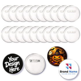 Aspire Custom UV Printing 20 PCS Clear Acrylic Button Pins DIY Design Buttons Round Photo Buttons