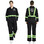TOPTIE Men's Reflective Trim Coverall Add Your Own Custom Text Name Personalized Message or Image, Regular Size