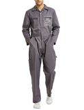 TOPTIE Custom Men's Action Back Coverall with Zipper Pockets, Customize Your Own Design, Regular Size