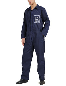 TOPTIE Customize Long Sleeve Coverall with Name or Logo, Regular Size