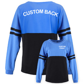 TOPTIE Personalized Spirit T Shirt Girls Pom Pom Jersey Custom Game Day Jersey