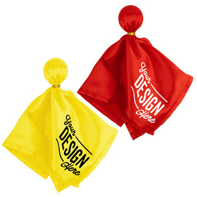 TOPTIE Custom Football Referee Penalty Flag Yellow and Red Challenge Flags Sports Tossing Flags for Party Accessory