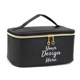 Muka Personalized Makeup Bag, Custom Portable Cosmetic Bag, Large Capacity Travel Makeup Case with Handle and Divider