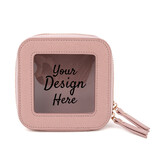 Muka Personalized Cosmetic Bag, Custom Mini Makeup Bag, Clear Toiletry Bag for Travel, Waterproof Square Pouch with Zipper