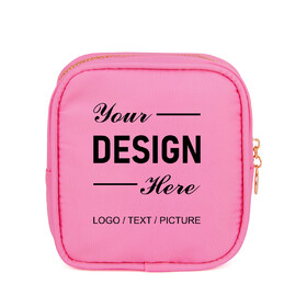 Muka Personalized Makeup Bag for Purse, Small Makeup Pouch, Mini Travel Cosmetics Bags with Zipper