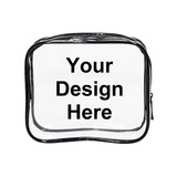 Muka Personalized Clear Toiletry Bag, TSA Approved Toiletry Bag, Small Pouch, Carry on Airport Airline Compliant Bag