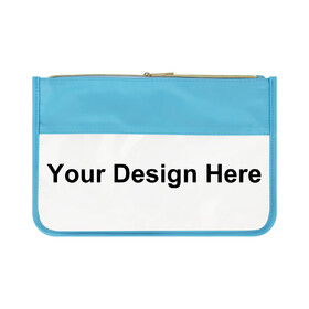 Muka Personalized Clear Zipper Pouch, Custom Nylon Cosmetic Bag for Travel, Clear Makeup Bag for Women Girls