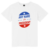 TOPTIE Personalized Name President Shirt, Custom Voting Tee President of USA, Designed Name for Election