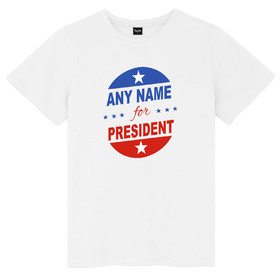 TOPTIE Personalized Name President Shirt, Custom Voting Tee President of USA, Designed Name for Election
