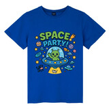 TOPTIE Alien & UFO T-Shirt, Unisex Cotton Crewneck Tee for Adult