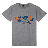TOPTIE Basketball Sports Jersey T-Shirt, Unisex Cotton Crewneck Tee for Adult