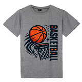 TOPTIE Basketball Sports Dynamic T-Shirt, Unisex Cotton Crewneck Tee for Adult