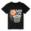 TOPTIE Basketball Retro Sport T-Shirt, Unisex Cotton Crewneck Tee for Adult