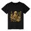 TOPTIE Golden Sand Octopus Musician T-Shirt, Unisex Cotton Crewneck Tee for Adult