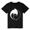 TOPTIE Yin Yang Dolphin T-Shirt, Unisex Cotton Crewneck Tee for Adult