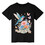 TOPTIE "Follow Your Wings" Colorful Wildflowers T-Shirt, Unisex Cotton Crewneck Tee for Adult