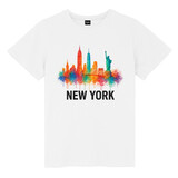 TOPTIE New York City T-Shirt, Unisex Cotton Crewneck Tee for Adult