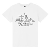 TOPTIE New York City T-Shirt, Unisex Cotton Crewneck Tee for Adult