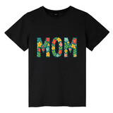 TOPTIE Mom T-Shirt, Unisex Cotton Crewneck Tee for Adult
