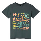 TOPTIE Mom T-Shirt, Unisex Cotton Crewneck Tee for Adult