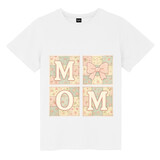 TOPTIE Mom T-Shirt, Unisex Cotton Crewneck Tee for Adult
