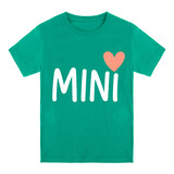 TOPTIE Family Mini Kids Cotton T-Shirt Boy's Short Sleeve Crewneck Tee