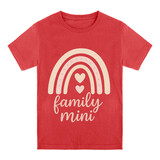 TOPTIE Family Mini Kids Cotton T-Shirt Boy's Short Sleeve Crewneck Tee