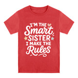 TOPTIE Sister Shirt Kids Cotton T-Shirt Boy's Short Sleeve Crewneck Tee