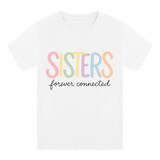 TOPTIE Sister Shirt Kids Cotton T-Shirt Boy's Short Sleeve Crewneck Tee