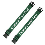 TOPTIE 2 Pack Custom Luggage Straps with Name Crafted from Durable Nylon