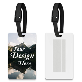 TOPTIE Full Color Soft Vinyl Rectangle Luggage Tag - 2" x 3-1/2"