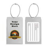 TOPTIE Full Color Printed Aluminum Slip-In Pocket Luggage Tags