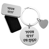 Aspire Personalized Stainless Steel Keychain Memorial Gift for Her, Keychain Tag Holiday Gift for Coworkers Farewell Employee