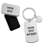 Aspire Personalized Key Chain for Women, Engraved Stainless Steel Keychain Dog Tag, Valentine's Day and Holiday Gift