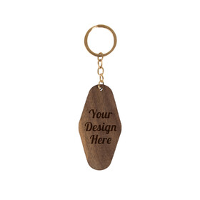 Aspire Personalized Keychain, Custom Engraved Wooden Key Chains for Gift Ideas, Diamond