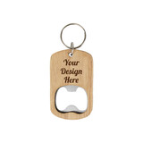 Aspire Personalized Keychain, Bottle Opener Wooden, Custom Engraving Key Chain for Party Favors Gift