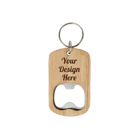 Aspire Personalized Keychain, Bottle Opener Wooden, Custom Engraving Key Chain for Party Favors Gift