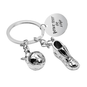 Aspire Custom Soccer Ball Keychain, Personalized Soccer Shoe Keychain Sports Keychain Novelty Gifts Birthday Gifts