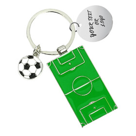 Aspire Personalized Football Field Keychain Soccer Balls Keychain, Sports Keychain Commemorative Keychains Party Favors