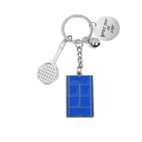 Aspire Personalized Mini Metal Tennis keychains Tennis Court Racket Ball Keychain, Gifts for Tennis Players